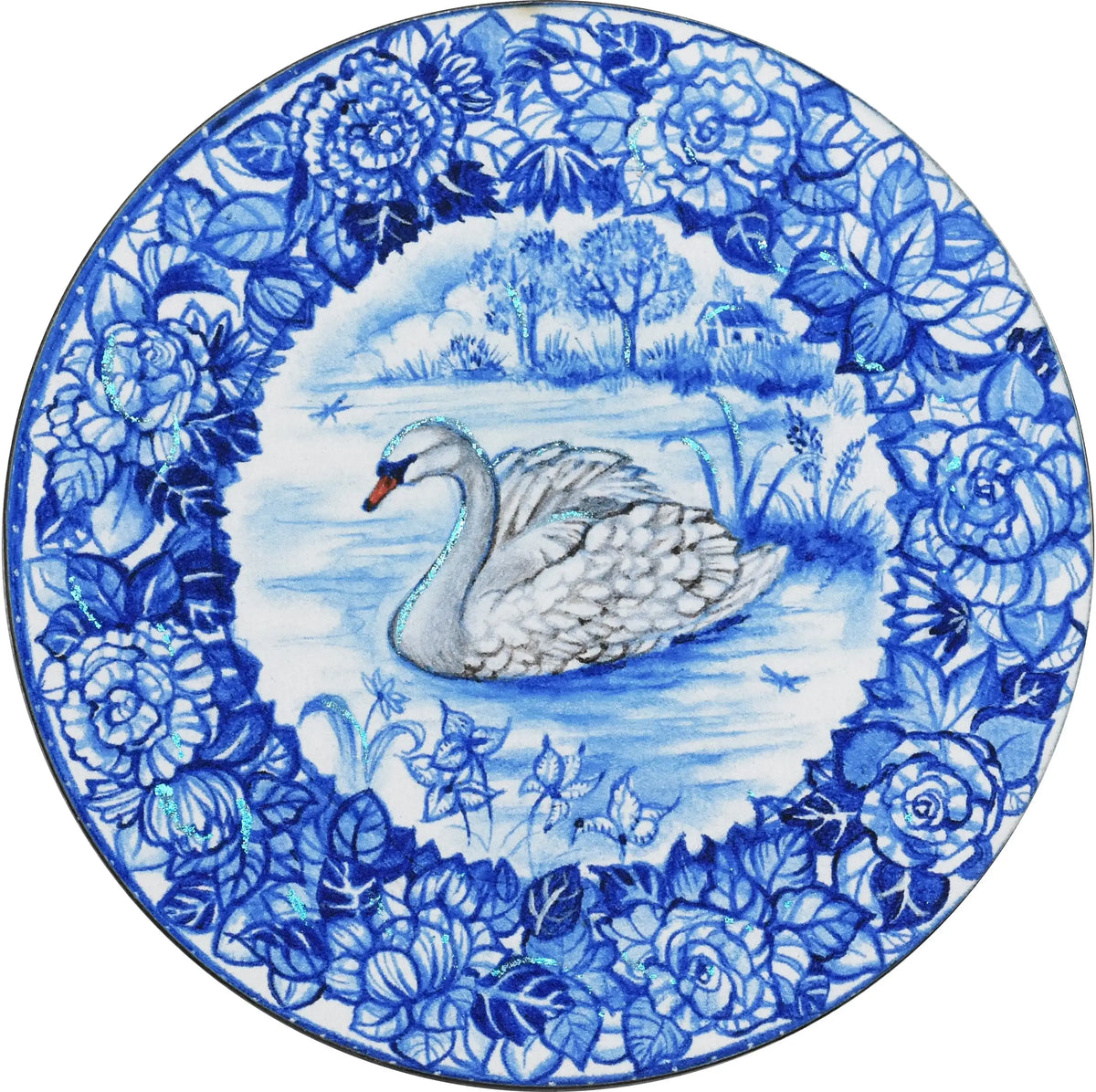 Swan Lake - Edition by artist Kerry Darlington - Wyecliffe Galleries