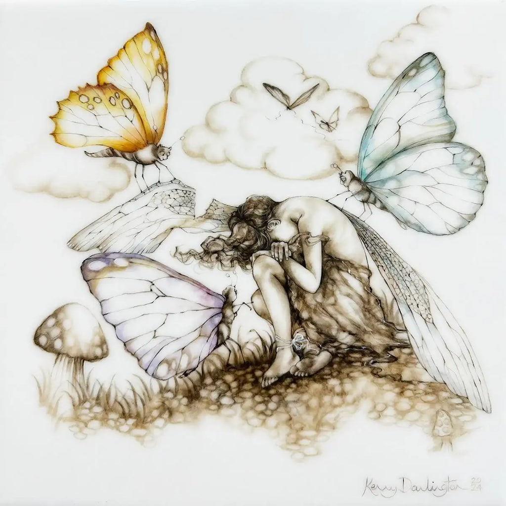 Take These Broken Wings and Learn to Fly - Original - SOLD by artist Kerry Darlington - Wyecliffe Galleries