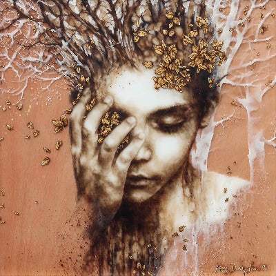 Tangled Roots - Original - SOLD by artist Kerry Darlington - Wyecliffe Galleries