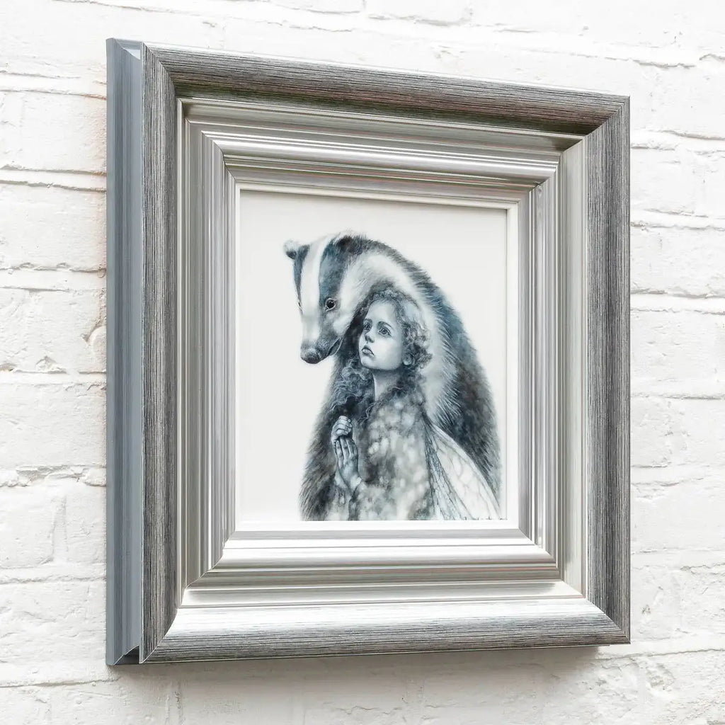 The Badger Faerie - Original - SOLD by artist Kerry Darlington - Wyecliffe Galleries