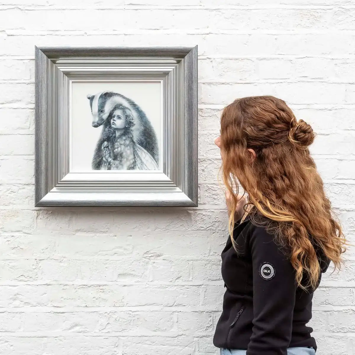 The Badger Faerie - Original - SOLD by artist Kerry Darlington - Wyecliffe Galleries