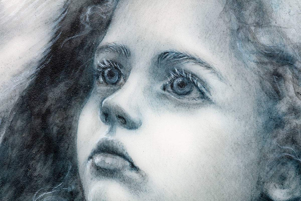 The Badger Faerie - Original - SOLD by artist Kerry Darlington - Wyecliffe Galleries