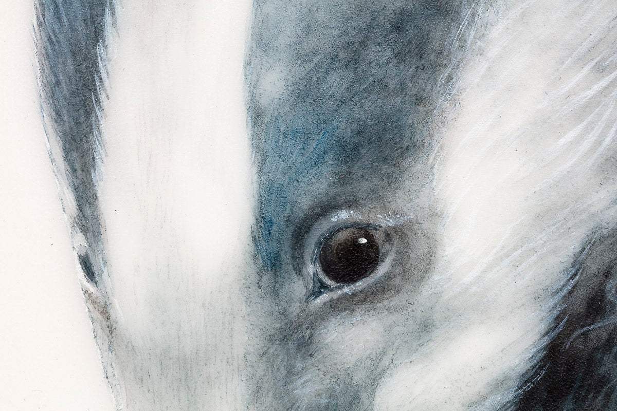 The Badger Faerie - Original - SOLD by artist Kerry Darlington - Wyecliffe Galleries