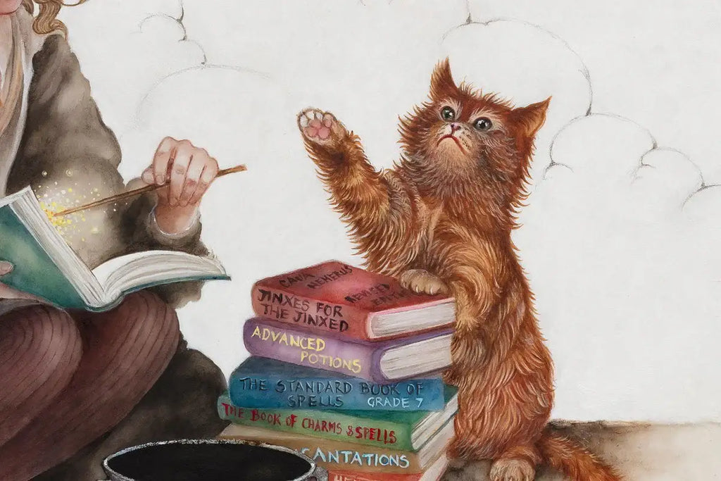 The Bird Conjuring Charm - Original by artist Kerry Darlington - Wyecliffe Galleries