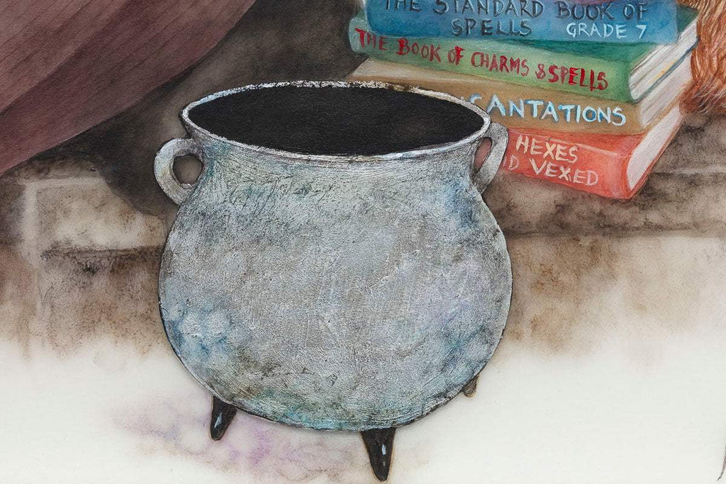 The Bird Conjuring Charm - Original by artist Kerry Darlington - Wyecliffe Galleries