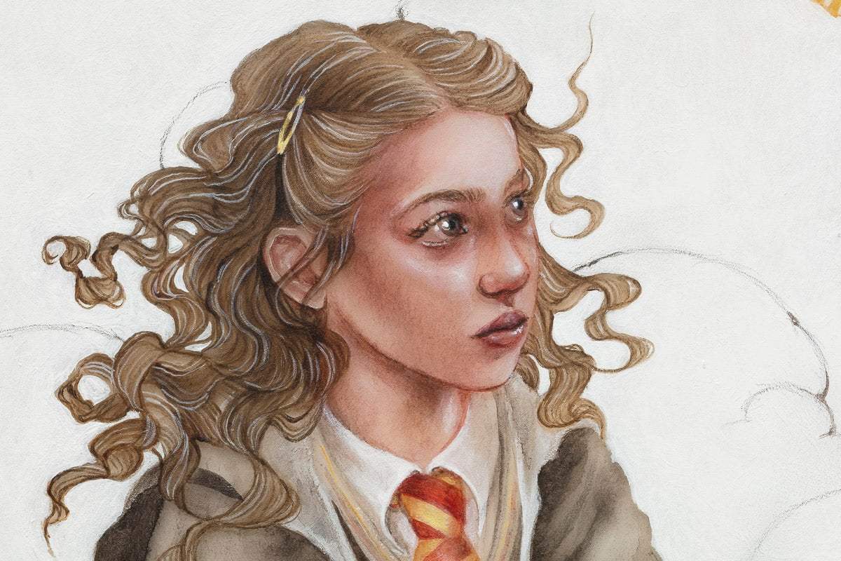 The Bird Conjuring Charm - Original by artist Kerry Darlington - Wyecliffe Galleries