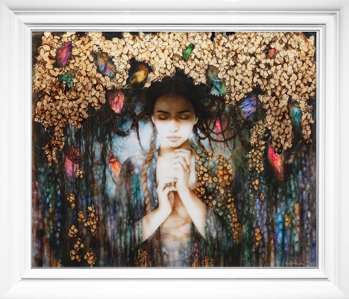 The Dryad's Crown - GOLD Edition Kerry Darlington White Gloss Frame