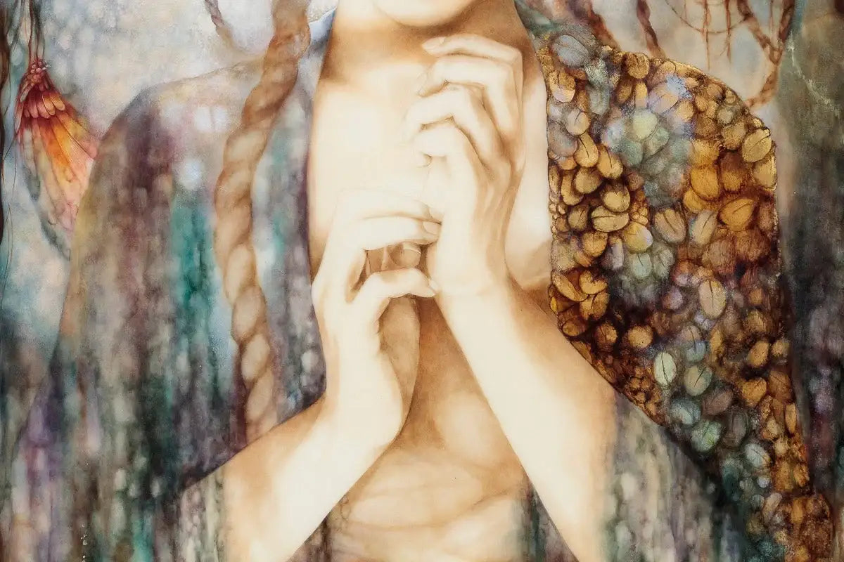 The Dryad's Crown - Original - SOLD by artist Kerry Darlington - Wyecliffe Galleries