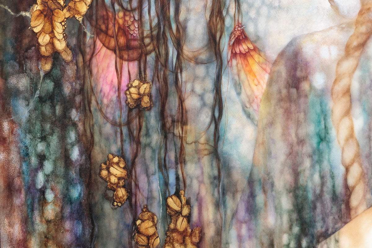 The Dryad's Crown - Original - SOLD by artist Kerry Darlington - Wyecliffe Galleries