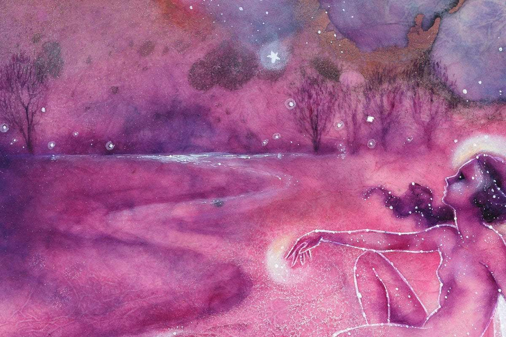 The Night Faeries - Original - SOLD by artist Kerry Darlington - Wyecliffe Galleries