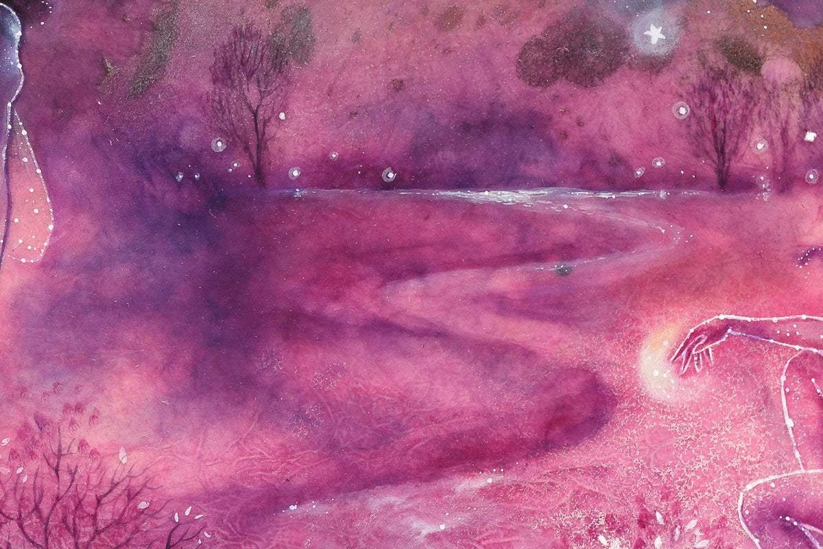 The Night Faeries - Original - SOLD by artist Kerry Darlington - Wyecliffe Galleries