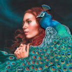 The Peacock Princess - Edition by artist Kerry Darlington - Wyecliffe Galleries