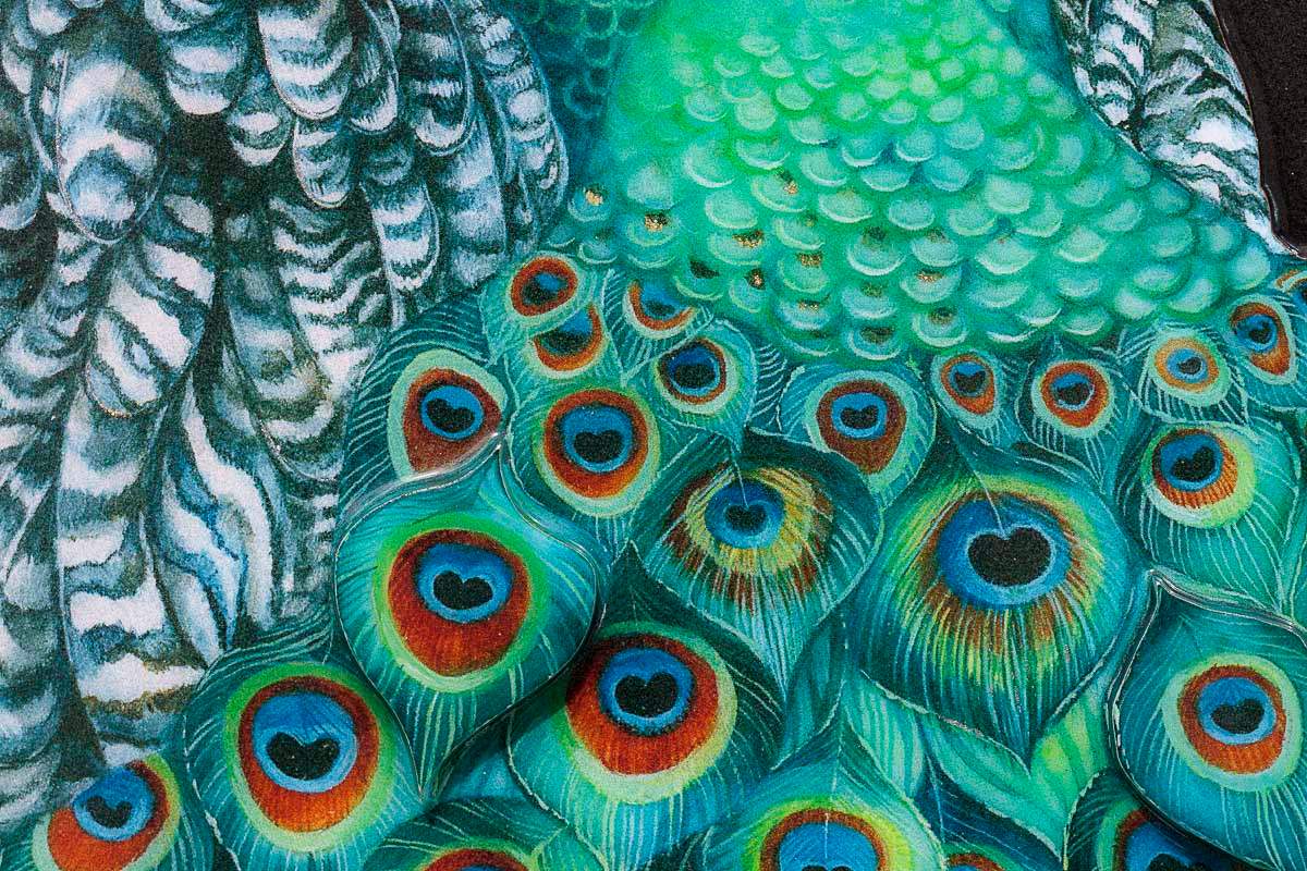 The Peacock Princess - Edition by artist Kerry Darlington - Wyecliffe Galleries