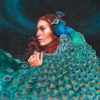 The Peacock Princess - Edition by artist Kerry Darlington - Wyecliffe Galleries
