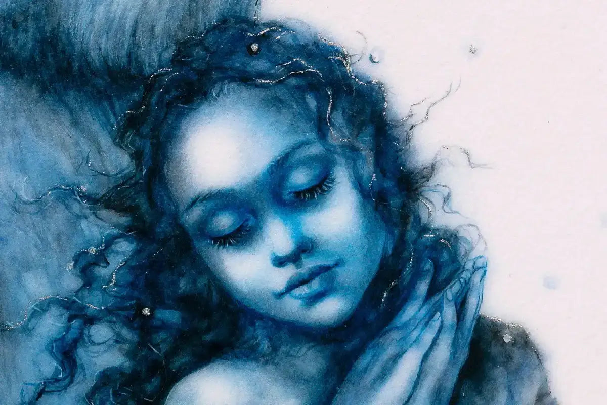 The Snow Faerie & The Badger Faerie - Edition - Matching SET by artist Kerry Darlington - Wyecliffe Galleries