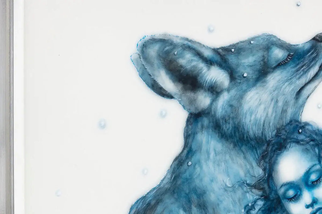 The Snow Faerie - Original - SOLD by artist Kerry Darlington - Wyecliffe Galleries