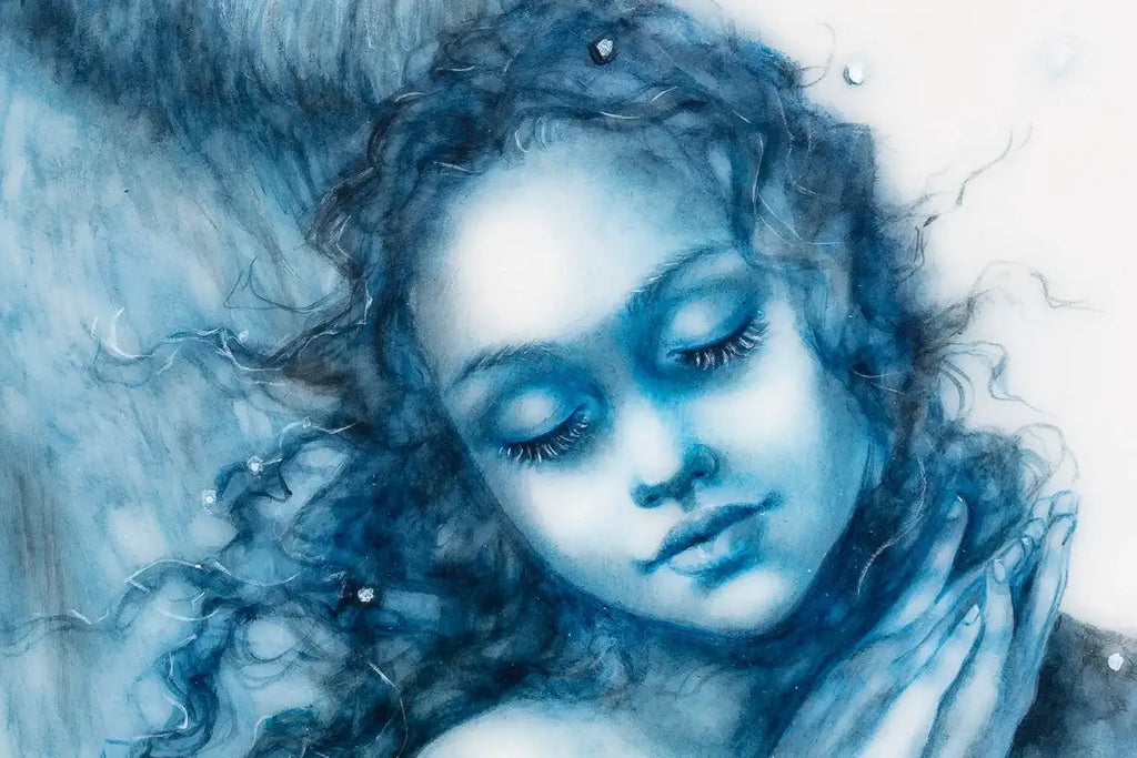 The Snow Faerie - Original - SOLD by artist Kerry Darlington - Wyecliffe Galleries