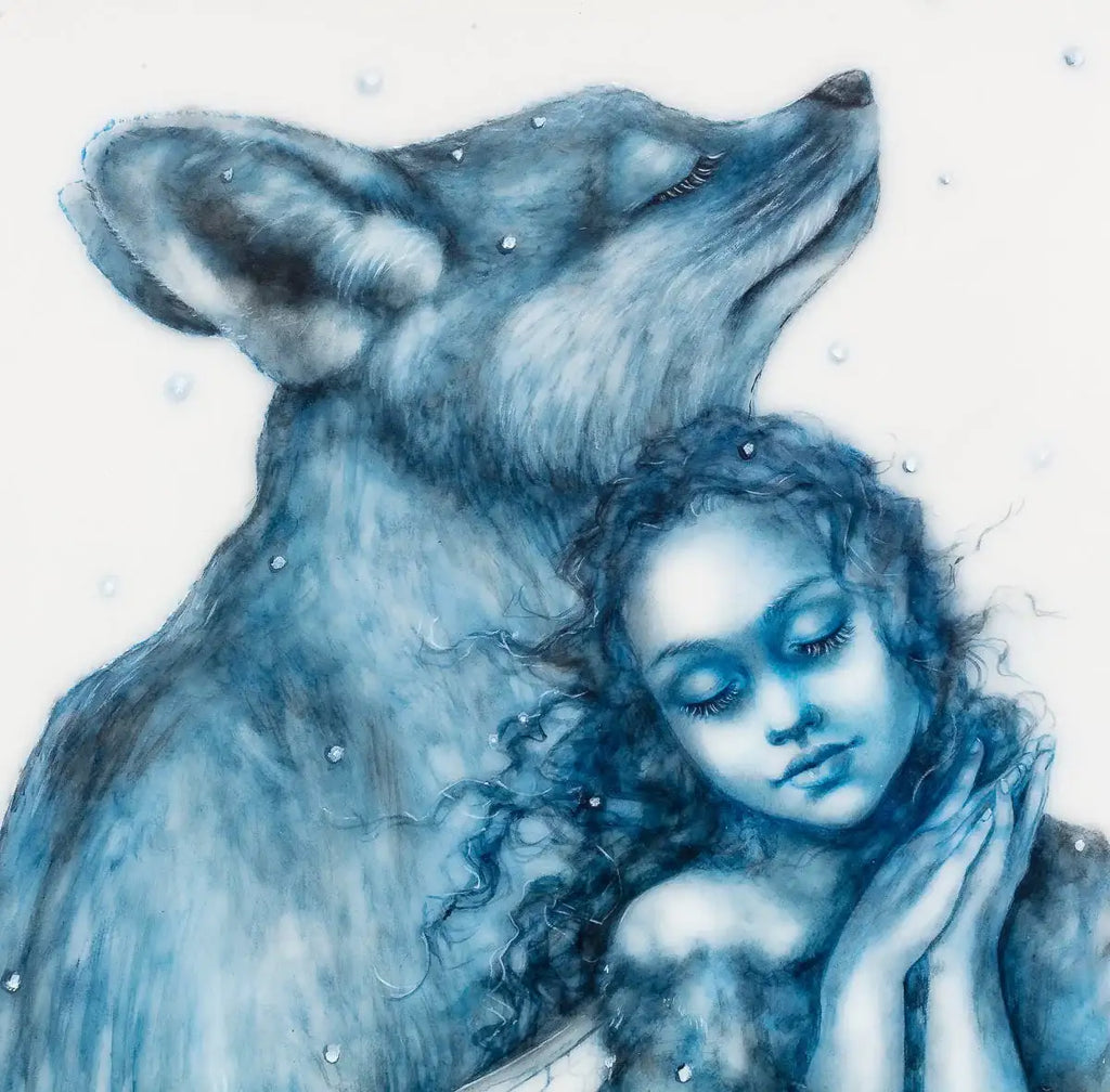 The Snow Faerie - Original - SOLD by artist Kerry Darlington - Wyecliffe Galleries