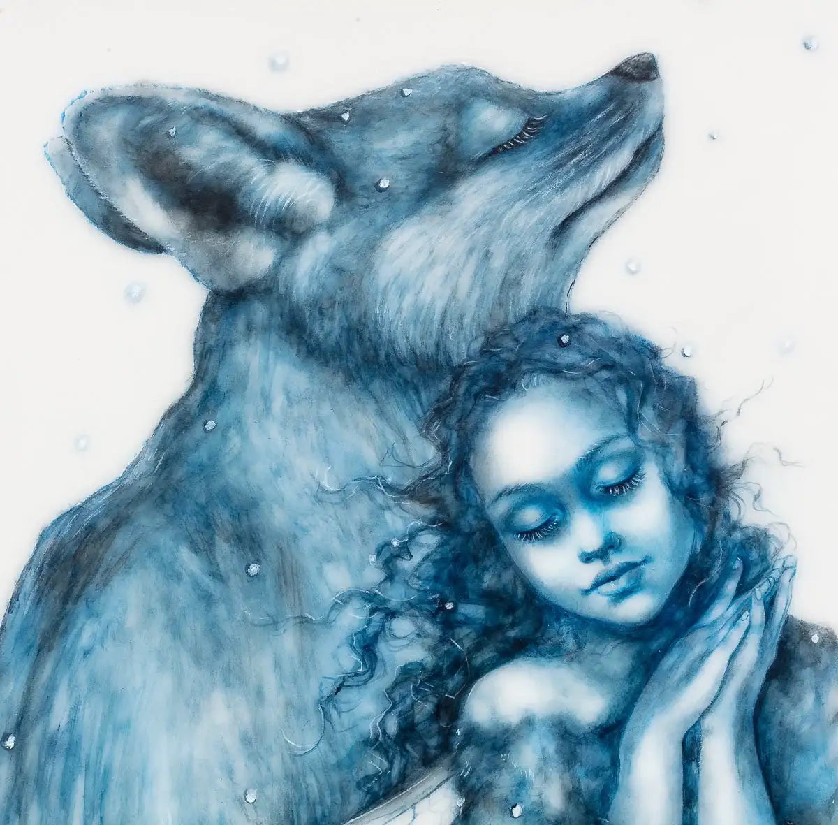 The Snow Faerie - Original - SOLD by artist Kerry Darlington - Wyecliffe Galleries