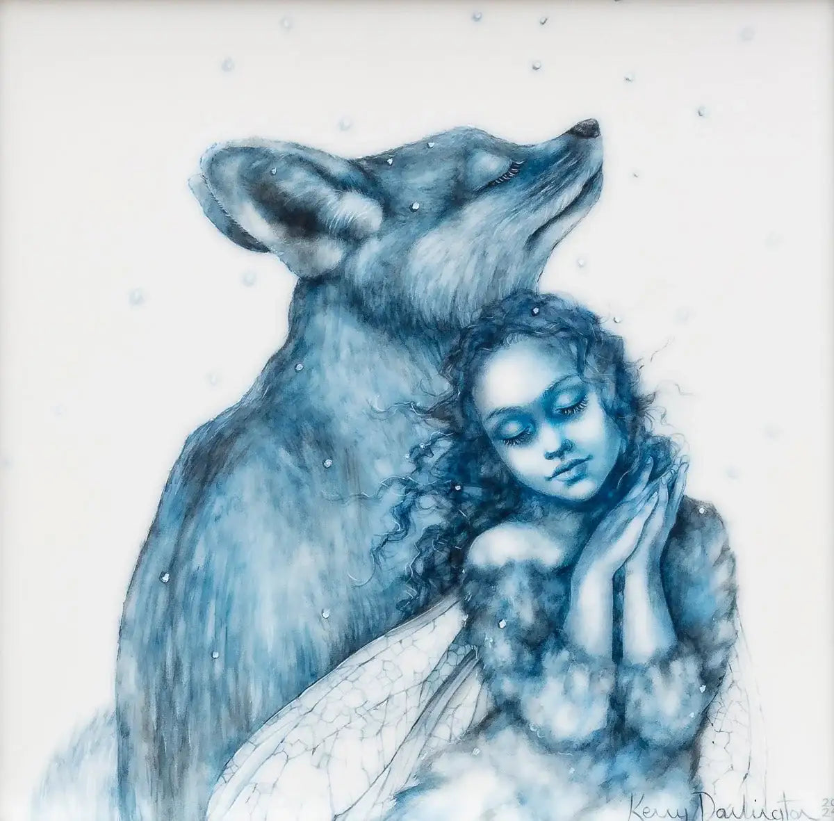 The Snow Faerie - Original - SOLD by artist Kerry Darlington - Wyecliffe Galleries
