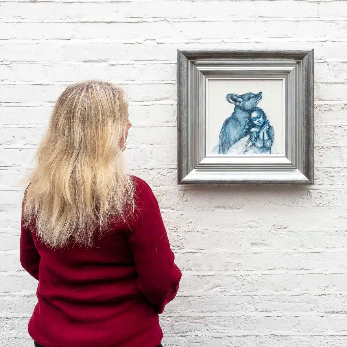 The Snow Faerie - Original - SOLD by artist Kerry Darlington - Wyecliffe Galleries