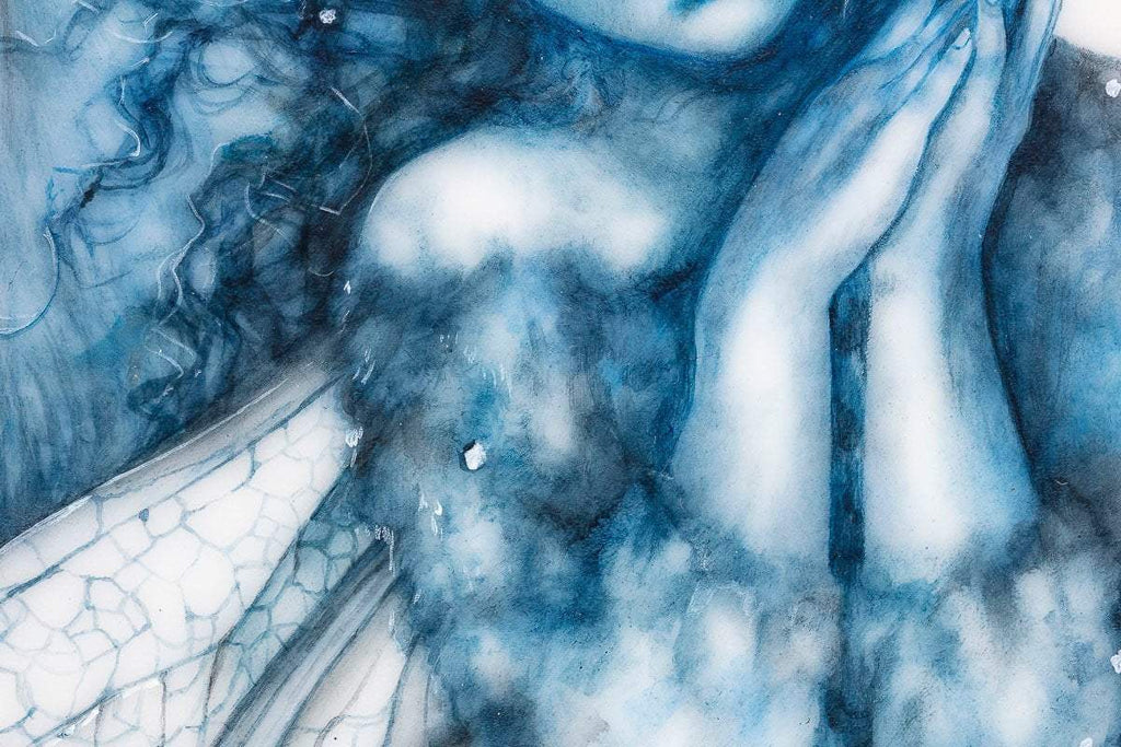 The Snow Faerie - Original - SOLD by artist Kerry Darlington - Wyecliffe Galleries