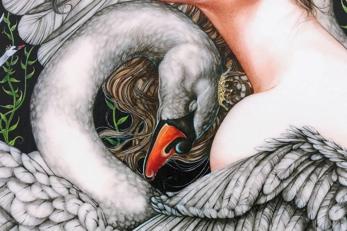 The Wild Swans - Edition by artist Kerry Darlington - Wyecliffe Galleries