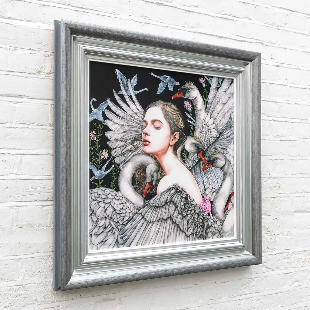 The Wild Swans - Edition by artist Kerry Darlington - Wyecliffe Galleries