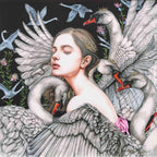 The Wild Swans - Edition by artist Kerry Darlington - Wyecliffe Galleries