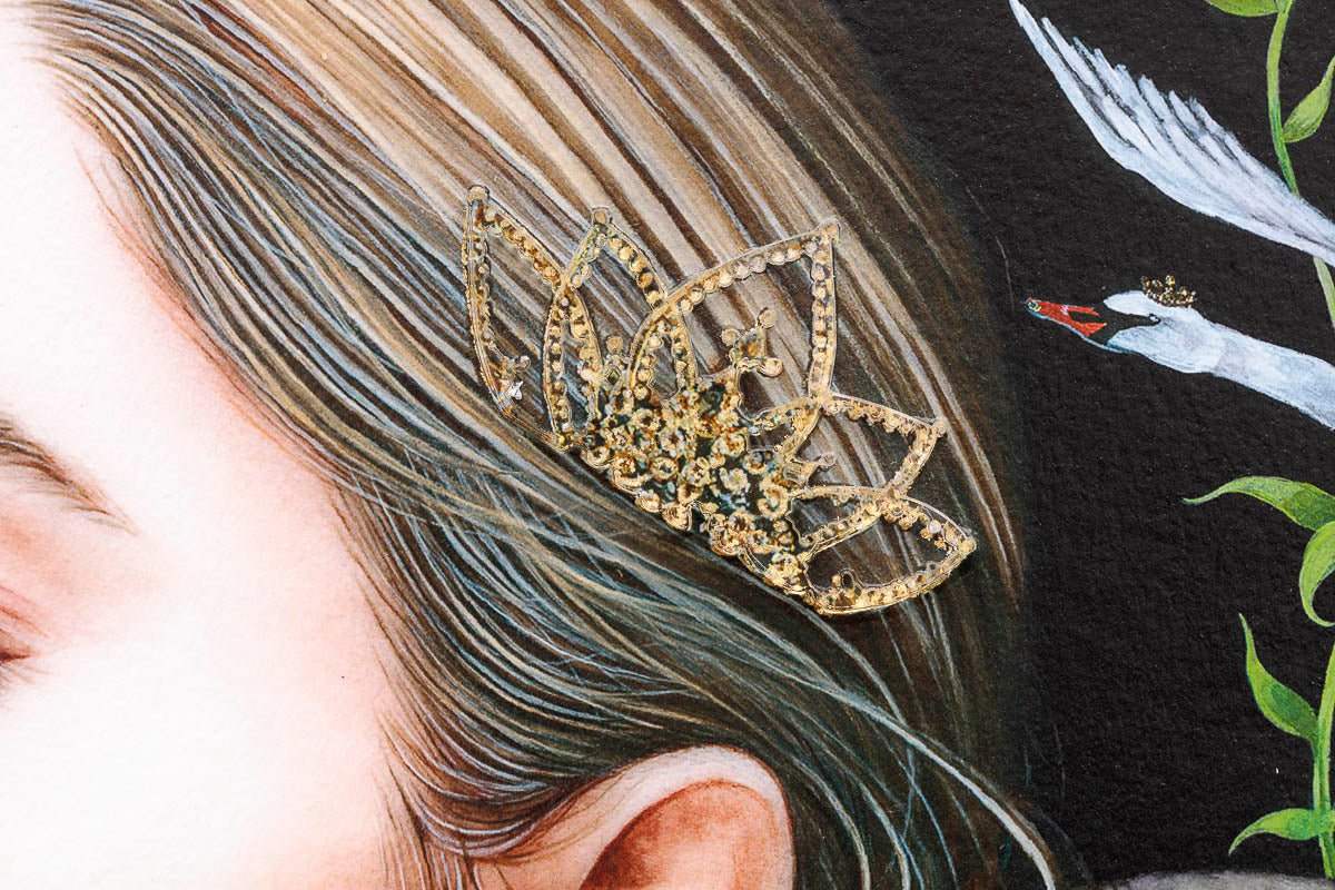 The Wild Swans - Edition by artist Kerry Darlington - Wyecliffe Galleries