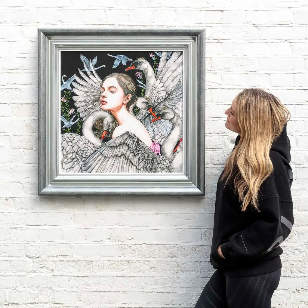 The Wild Swans - Edition by artist Kerry Darlington - Wyecliffe Galleries