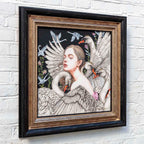 The Wild Swans - Original - SOLD by artist Kerry Darlington - Wyecliffe Galleries
