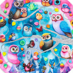 Twits, Twoos & Tweets - Edition by artist Kerry Darlington - Wyecliffe Galleries