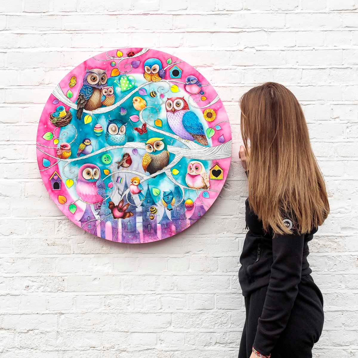 Twits, Twoos & Tweets - Original by artist Kerry Darlington - Wyecliffe Galleries