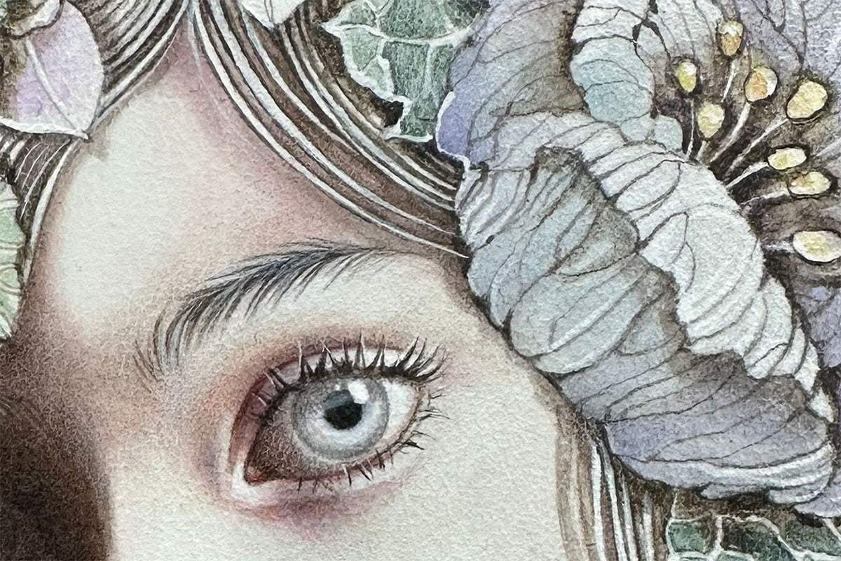 Violeta - Original - SOLD by artist Kerry Darlington - Wyecliffe Galleries