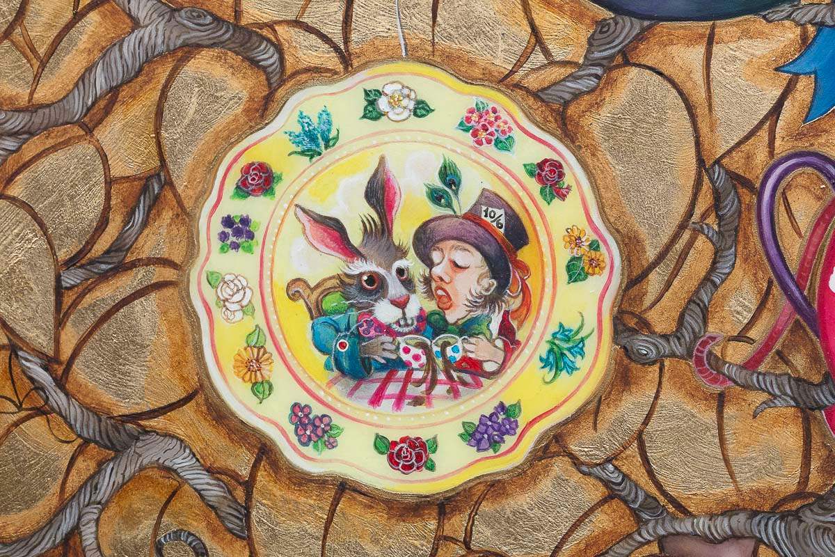 What Alice Found There - Original by artist Kerry Darlington - Wyecliffe Galleries