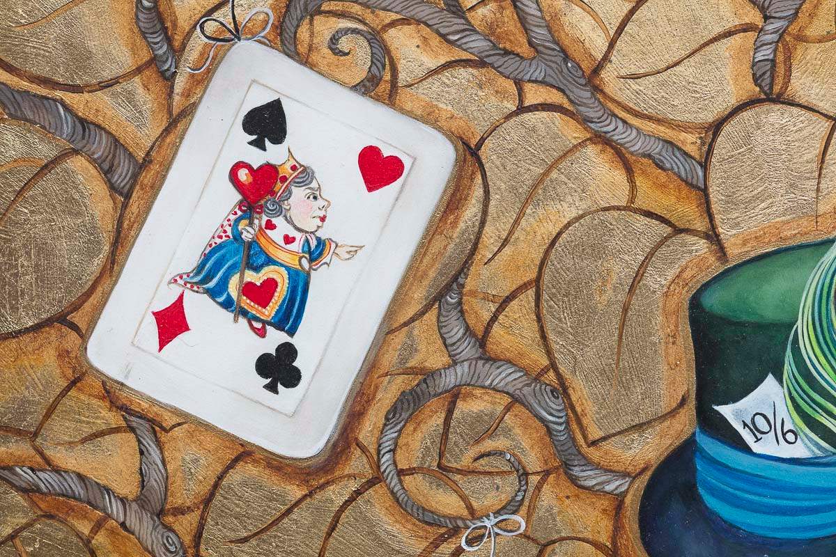What Alice Found There - Original by artist Kerry Darlington - Wyecliffe Galleries