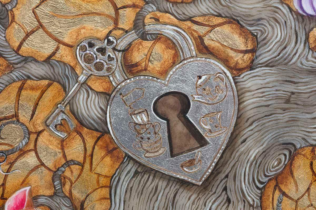 What Alice Found There - Original by artist Kerry Darlington - Wyecliffe Galleries