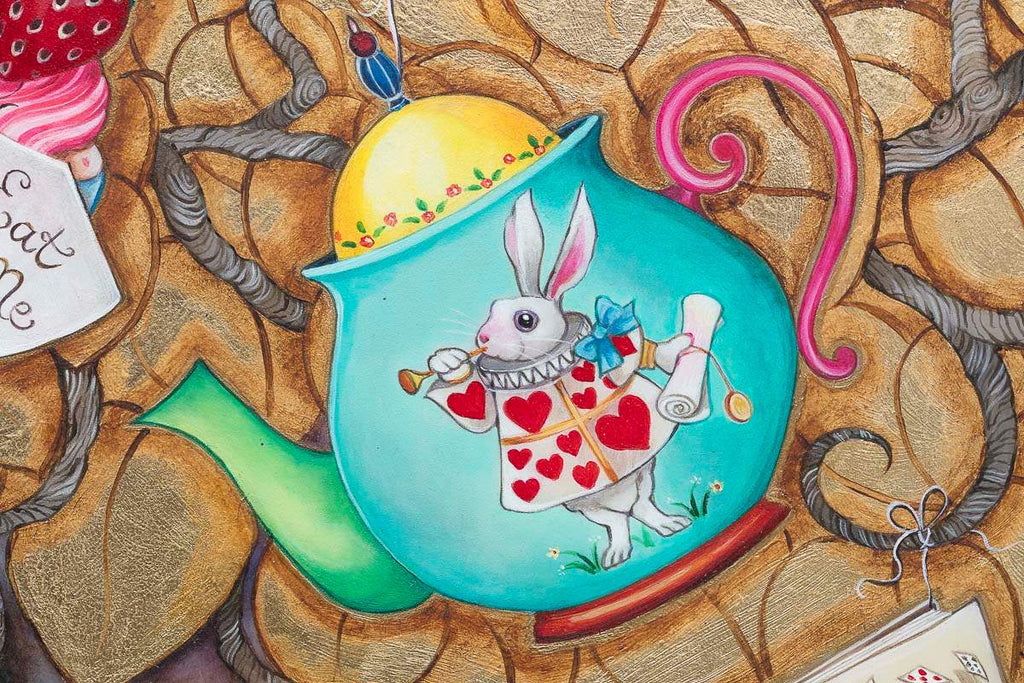 What Alice Found There - Original by artist Kerry Darlington - Wyecliffe Galleries