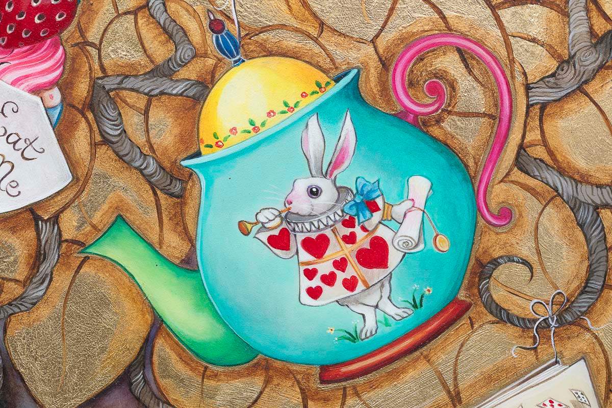 What Alice Found There - Original by artist Kerry Darlington - Wyecliffe Galleries