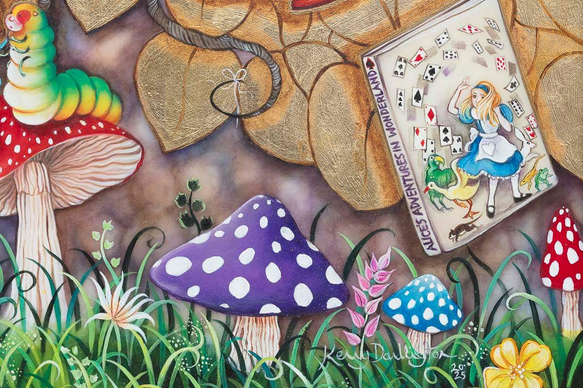 What Alice Found There - Original by artist Kerry Darlington - Wyecliffe Galleries