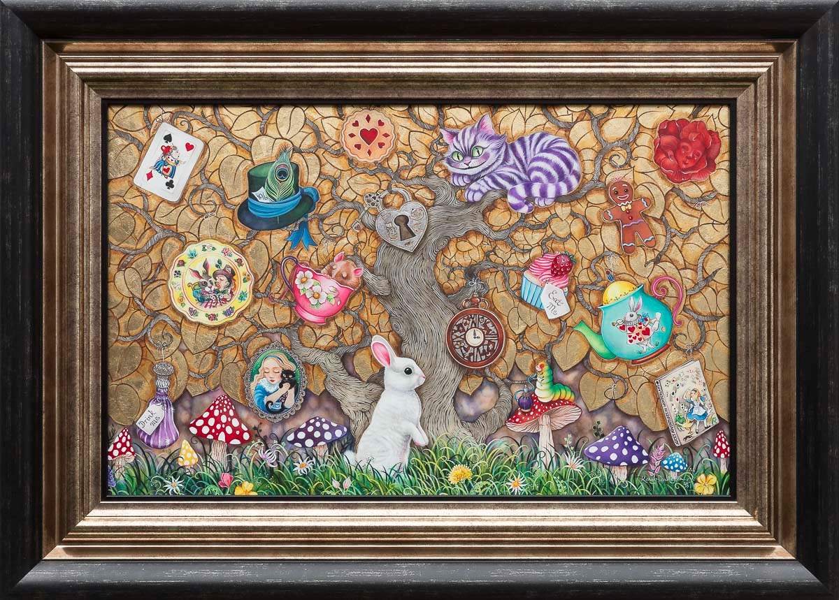 What Alice Found There - Original by artist Kerry Darlington - Wyecliffe Galleries