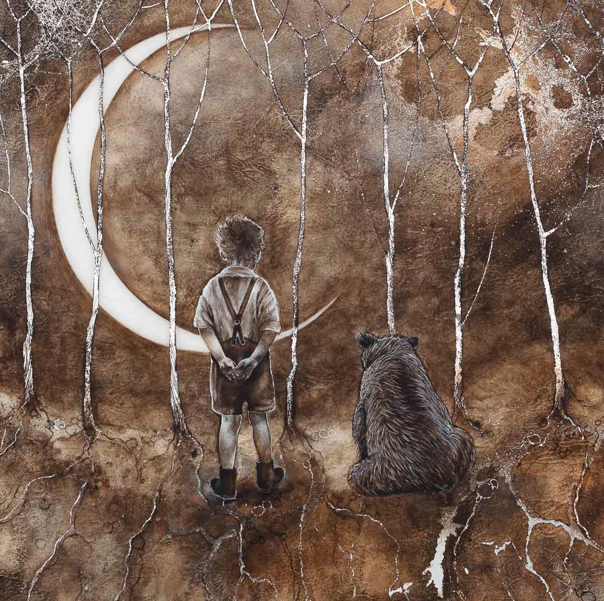When I'm A Hundred - Original - SOLD by artist Kerry Darlington - Wyecliffe Galleries