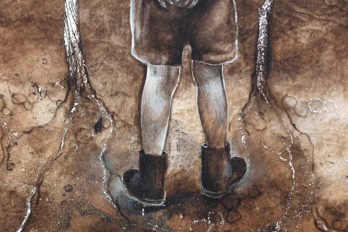 When I'm A Hundred - Original - SOLD by artist Kerry Darlington - Wyecliffe Galleries