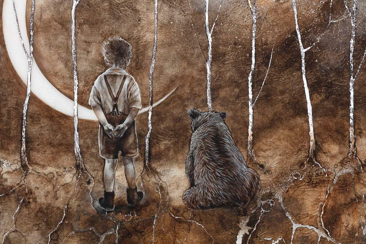 When I'm A Hundred - Original - SOLD by artist Kerry Darlington - Wyecliffe Galleries