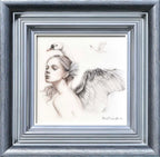 Wild Swans - Original Study - SOLD by artist Kerry Darlington - Wyecliffe Galleries