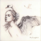 Wild Swans - Original Study - SOLD by artist Kerry Darlington - Wyecliffe Galleries