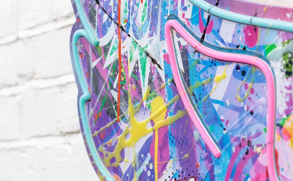 Afterlife (Skull/Wings) - Original - SOLD by artist Kid-A - Wyecliffe Galleries