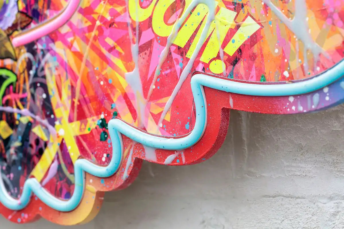 Afterlife (Skull/Wings) - Original - SOLD by artist Kid-A - Wyecliffe Galleries