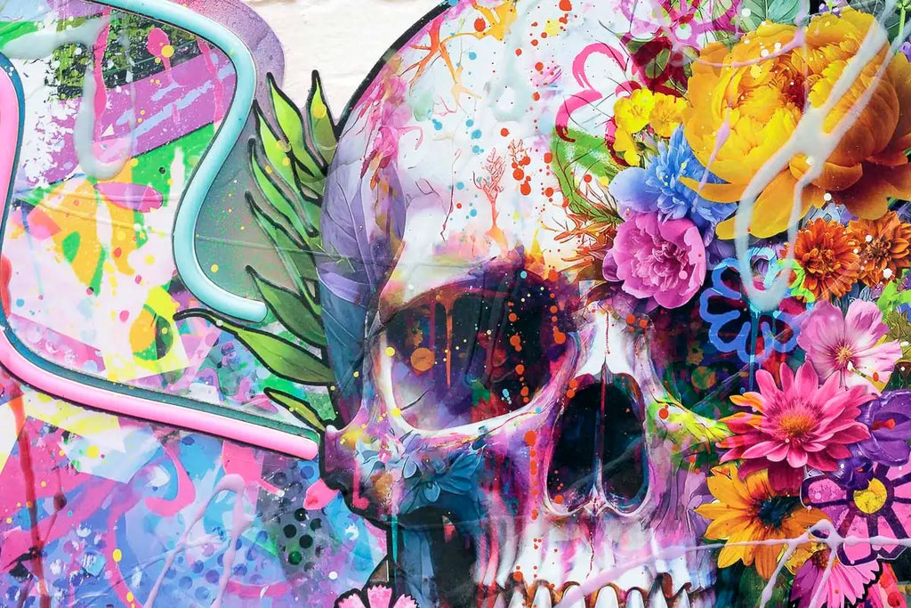 Afterlife (Skull/Wings) - Original - SOLD by artist Kid-A - Wyecliffe Galleries